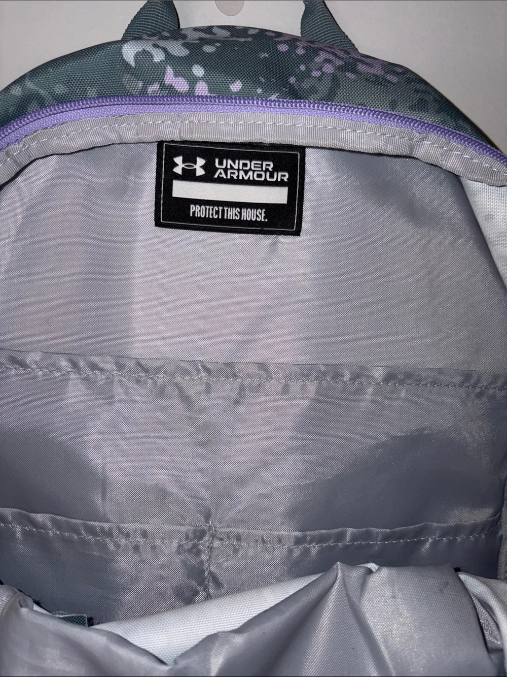 Under Armour Gray & Purple Sports Backpack